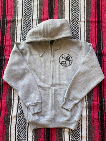 Hola Zipper Hoodie sweatshirt Gray