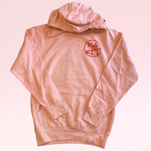 Hola Hoodie Sweatshirt Peach