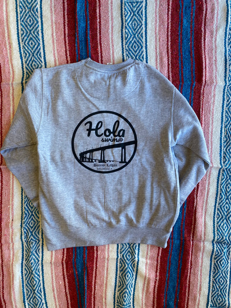 Hola crewneck Sweatshirt (Grey)